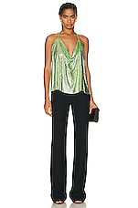 ET OCHS Minka Chainmail Tank Top in Fern, view 4, click to view large image.