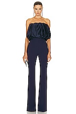 ET OCHS Michelle Scrunchie Crop Top in Midnight, view 4, click to view large image.