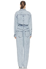 Isabel Marant Etoile Belted Jumpsuit in Blue, view 3, click to view large image.