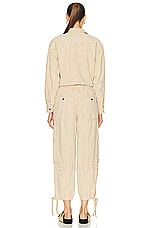 Isabel Marant Etoile Idany Jumpsuit in Sand, view 3, click to view large image.