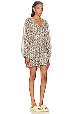Isabel Marant Etoile Parsley Dress in Khaki, view 2, click to view large image.