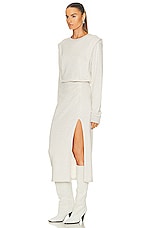 Isabel Marant Etoile Malfada Dress in Ecru, view 3, click to view large image.