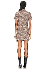 Isabel Marant Etoile Lya Dress in Pink & Brown, view 4, click to view large image.