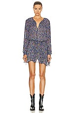 Isabel Marant Etoile Noanne Dress in Midnight, view 1, click to view large image.