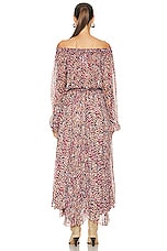 Isabel Marant Etoile Volga Dress in Raspberry, view 3, click to view large image.