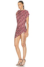 Isabel Marant Etoile Jeffy Dress in Cranberry, view 3, click to view large image.