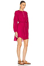 Isabel Marant Etoile Adeliani Dress in Fuchsia, view 2, click to view large image.