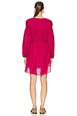 Isabel Marant Etoile Adeliani Dress in Fuchsia, view 3, click to view large image.