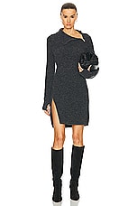 Isabel Marant Etoile Ohara Sweater Dress in Dark Grey, view 1, click to view large image.