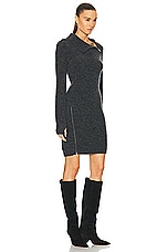 Isabel Marant Etoile Ohara Sweater Dress in Dark Grey, view 2, click to view large image.