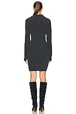 Isabel Marant Etoile Ohara Sweater Dress in Dark Grey, view 4, click to view large image.