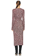 Isabel Marant Etoile Lisy Dress in Antik Pink & Black, view 4, click to view large image.