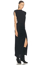 Isabel Marant Etoile Isabella Dress in Black, view 2, click to view large image.