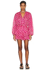 Isabel Marant Etoile Jocadia Short in Fuchsia, view 4, click to view large image.