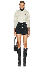 Isabel Marant Etoile Jovany Short in Faded Black, view 4, click to view large image.