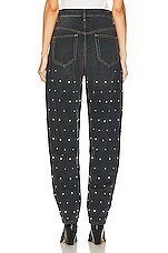 Isabel Marant Etoile Corsy Studded Pant in Faded Black, view 3, click to view large image.