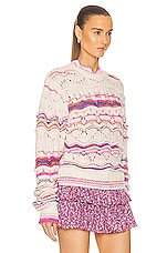 Isabel Marant Etoile Ambre Sweater in Pink, view 2, click to view large image.