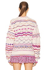 Isabel Marant Etoile Ambre Sweater in Pink, view 3, click to view large image.