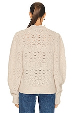 Isabel Marant Etoile Galini Sweater in Light Beige, view 3, click to view large image.