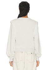 Isabel Marant Etoile Masson Sweatshirt in Ecru, view 3, click to view large image.