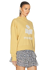 Isabel Marant Etoile Moby Sweatshirt in Sunlight & Ecru, view 2, click to view large image.