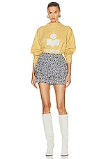 Isabel Marant Etoile Moby Sweatshirt in Sunlight & Ecru, view 4, click to view large image.
