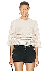 Isabel Marant Etoile Frizy Sweater in Ecru, view 1, click to view large image.