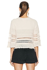 Isabel Marant Etoile Frizy Sweater in Ecru, view 3, click to view large image.