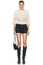 Isabel Marant Etoile Frizy Sweater in Ecru, view 4, click to view large image.