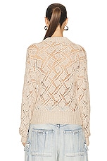 Isabel Marant Etoile Joey Sweater in Ecru, view 3, click to view large image.
