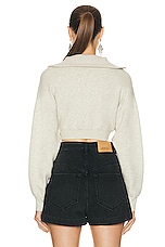 Isabel Marant Etoile Oxane Cardigan in Light Grey, view 4, click to view large image.