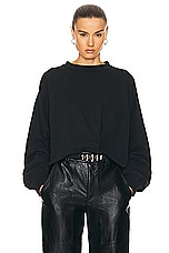 Isabel Marant Etoile Paulia Sweatshirt in Black, view 1, click to view large image.