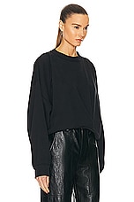 Isabel Marant Etoile Paulia Sweatshirt in Black, view 2, click to view large image.