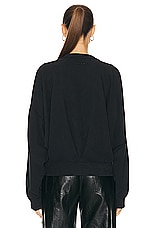 Isabel Marant Etoile Paulia Sweatshirt in Black, view 3, click to view large image.