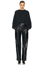 Isabel Marant Etoile Paulia Sweatshirt in Black, view 4, click to view large image.