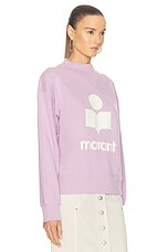 Isabel Marant Etoile Moby Sweatshirt in Lilac & Ecru, view 2, click to view large image.