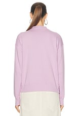 Isabel Marant Etoile Moby Sweatshirt in Lilac & Ecru, view 3, click to view large image.