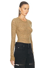 Isabel Marant Etoile Acia Sweater in Honey, view 2, click to view large image.