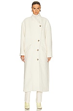 Isabel Marant Etoile Sabine Coat in Ecru, view 1, click to view large image.