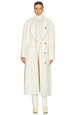 Isabel Marant Etoile Sabine Coat in Ecru, view 2, click to view large image.