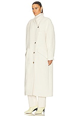 Isabel Marant Etoile Sabine Coat in Ecru, view 4, click to view large image.