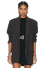 Isabel Marant Etoile Cikaito Blazer in Brown, view 2, click to view large image.