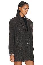 Isabel Marant Etoile Cikaito Blazer in Brown, view 3, click to view large image.