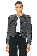 Isabel Marant Etoile Deliona Jacket in Dark Grey, view 2, click to view large image.