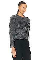 Isabel Marant Etoile Deliona Jacket in Dark Grey, view 3, click to view large image.