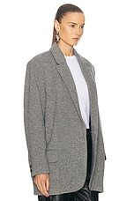 Isabel Marant Etoile Cikaito Blazer in Black & Ecru, view 3, click to view large image.