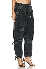 Isabel Marant Etoile Ivy Cargo Pant in Faded Black, view 2, click to view large image.