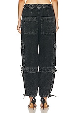 Isabel Marant Etoile Ivy Cargo Pant in Faded Black, view 3, click to view large image.
