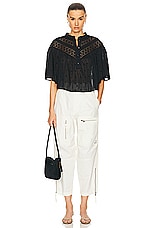 Isabel Marant Etoile Kelvin Pants in Ecru, view 5, click to view large image.