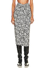 Isabel Marant Etoile Jeldia Skirt in Black & White, view 1, click to view large image.